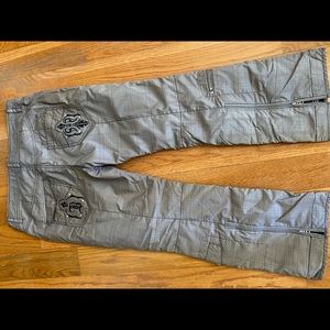Bogner Plaid Grey Black White Ski Pants